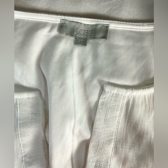 J. GEE White split V neckline Lace hem Maxi Dress size 2X - Picture 9 of 14